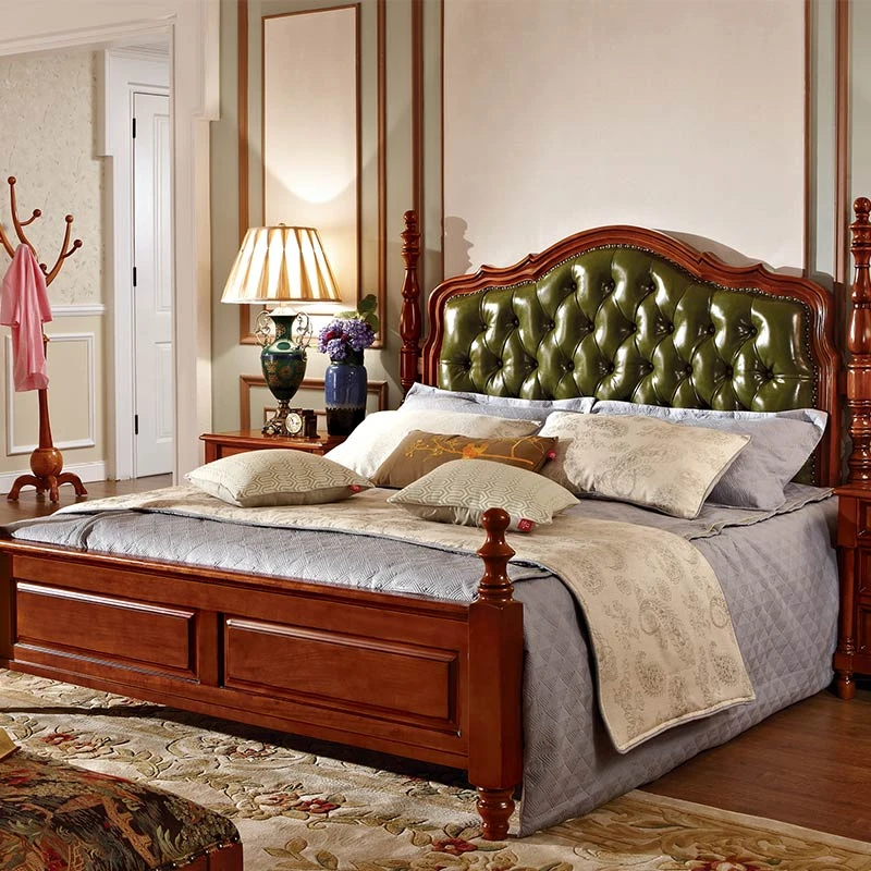 Muebles clásicos de alta gama de madera maciza tallada Jadeíta verde juegos  de dormitorio de madera|Sets de dormitorio| - AliExpress