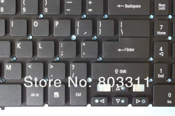 Keyboards4Laptops UK Layout Backlit Black Windows 8 Laptop Keyboard Compatible with Acer Aspire Timeline Ultra M5-581T-6490 Acer NSK-R3KBW