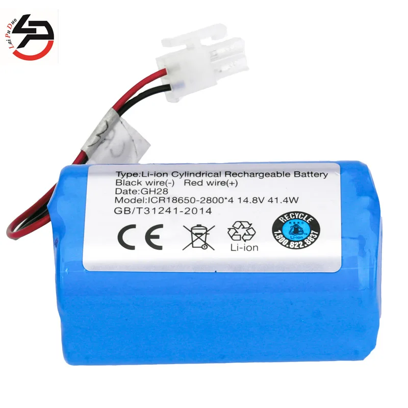 

14.8v 2800mah li-ion Replacement battery 18650 for Ecovacs sweeping robot CR130 V780 series cleaner for dibea sallei batteries