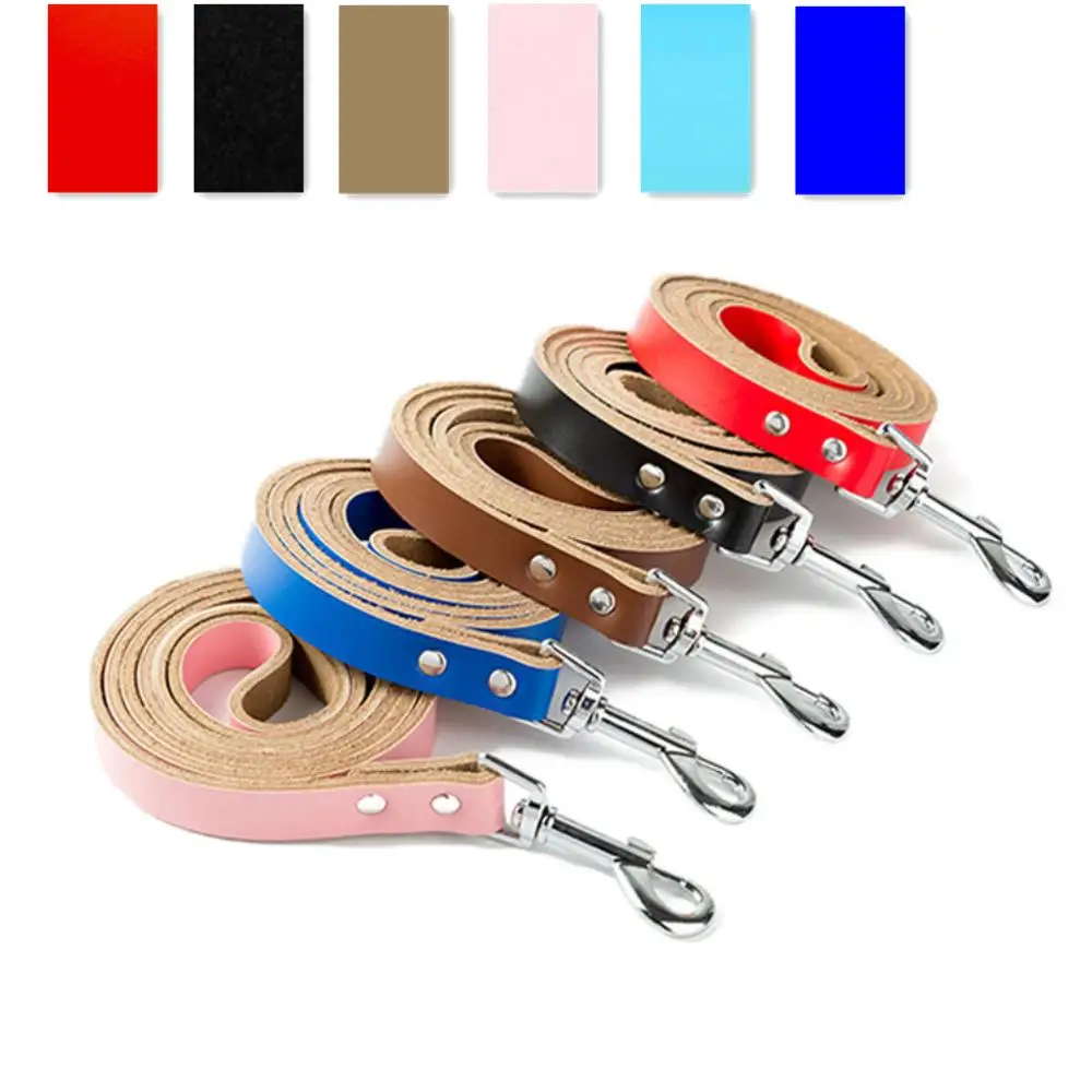2019 New Arrival Dog Leashes Top Quality Genuine Cow Leather Line Leads