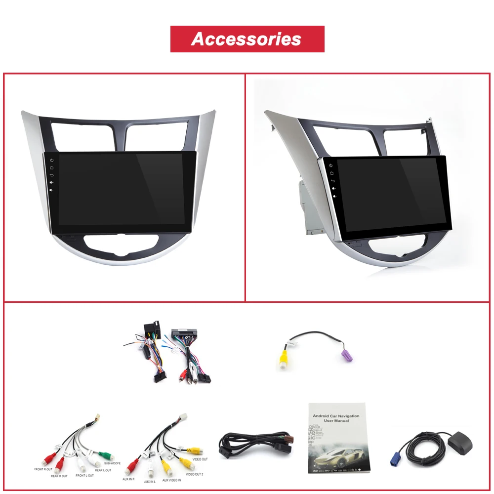 Flash Deal Bonroad Octa Core 1024*600 9"Android 8.1 Car Video Player For Solaris Verna Accent Car PC Headunit Radio Video Player Navigation 4