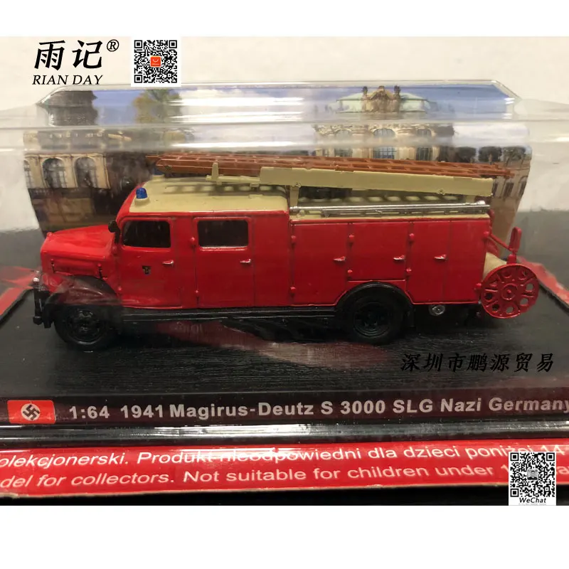 AMER 1/64 строительные игрушки 1941 Magirus deutz S 3000 SLG Германия Fire Engine литая фотоигрушка в