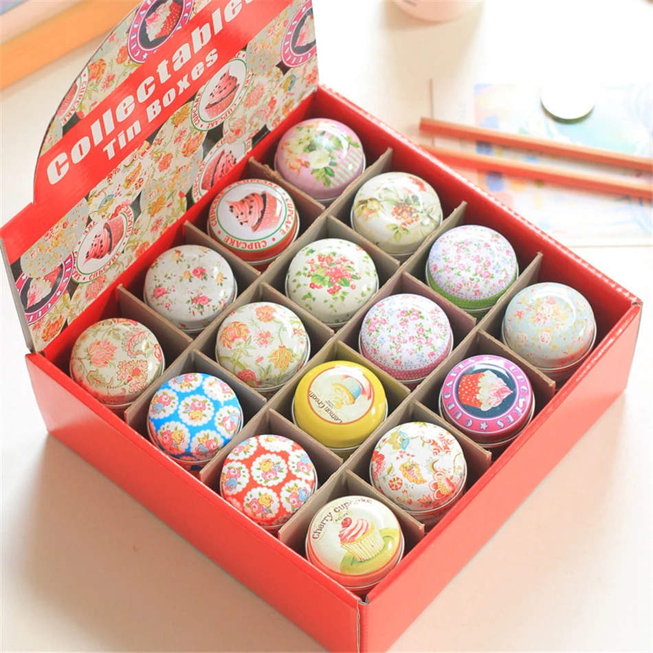 48 шт. коробка для хранения макарон помады софри|tin box|storage boxmini macaron |