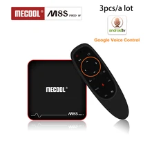 Wholesale M8S PRO W Android TV Box 2.4G Voice Control S905W Quad Core 2GB RAM DDR3 16GB Smart TV Box WiFi 4K H.265 Set Top Box