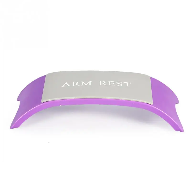 Новая маникюрная подушка для рук Мягкая силиконовая подушечка коврик для рук Подушка для ногтей легкая чистка поддержка запястья салон косметический инструмент для ногтей - Цвет: Purple