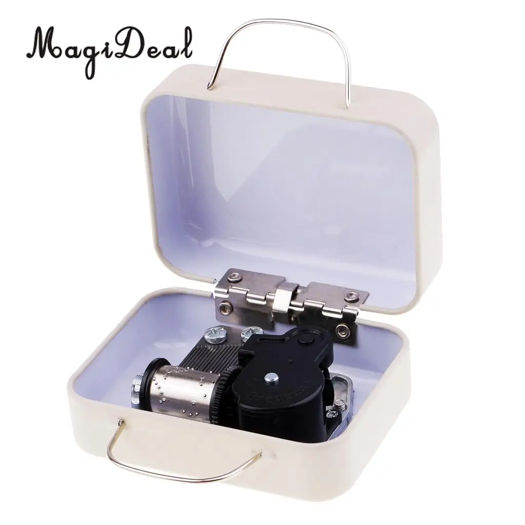 MagiDeal Play 'Innocent' Luggage Suitcase Wind-up Miniature Music Box for Girls Christmas Gift