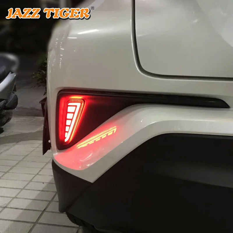 JAZZ TIGER 2 шт. Автомобильный светодиодный задний противотуманный фонарь тормозной