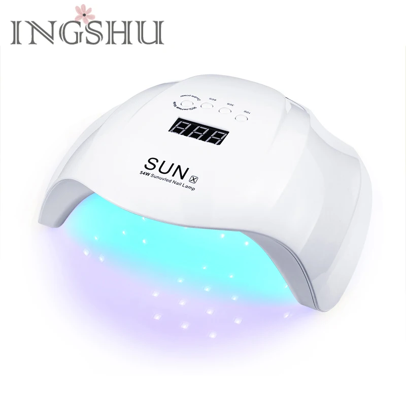 

54W SUNX Nail Dryer Dual UV LED Lamp For Nails With LCD Time Display 36 LEDs Auto Sensing Manicure Tools Curing Nail Gel Polish