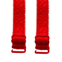 Для женщин, Ширина 1,5 см, жаккардовый регулируемый бюстгальтер на бретельках, Двойной плечевой грудной пояс, 1 пара, нескользящая эластичная бретелька бюстгальтера