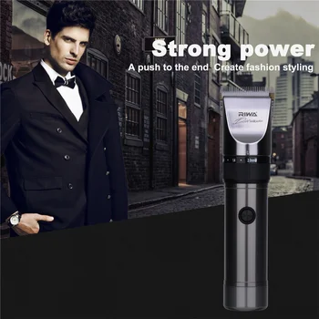 

Titanium Ceramic Blade Powerful Cordless Electric Hair Clipper Super Quiet Professional Hair Trimmer For Adult Children Baby 423