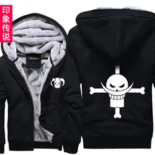 Аниме цельный свитер плюс размер Луффи бархат мужской толстый кардиган Верхняя одежда Куртка COS толстовка с капюшоном топы