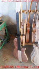 new Big John semi-finished 4-6 strings electric bass guitar with elm body without hardware no paint F-3407