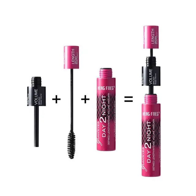 Best Offers 3D Mascara Black Eye Curling Eyelash Double 1+2 Mascara Rimel Waterproof Mascaras De Cilios Makeup Tool Accessories Best Offers 3D Mascara Black Eye Curling Eyelash Double 1+2 Mascara Rimel Waterproof Mascaras De Cilios Makeup Tool Accessories