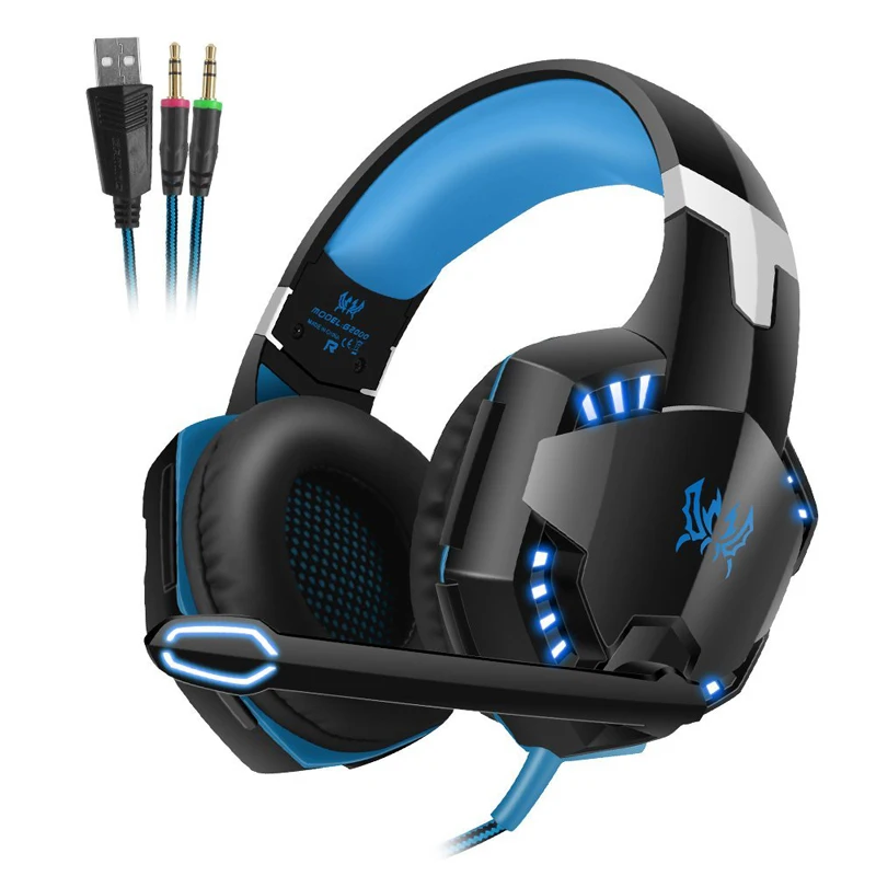 Billige Kotion Jeder G2000 Gaming headset Gamer Kopfhörer Für Computer Gaming Headset casque fone Gamer Kopfhörer Mit Mic Spiel Kopfhörer