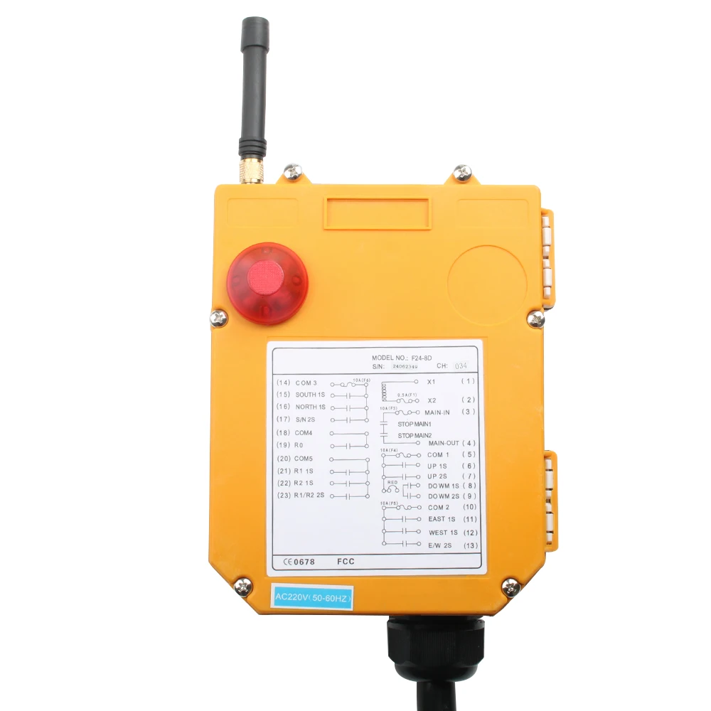  F24-8S F24-8DIndustrial Wireless Radio remote controller switch speed control Hoist Crane Lift Cran