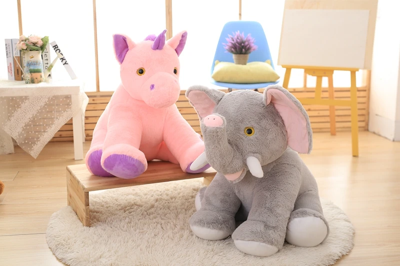 Милый слон лев ребенка лежа подушку мягкие плюшевые игрушки подушку удобные подушки ребенок подарки для девочек