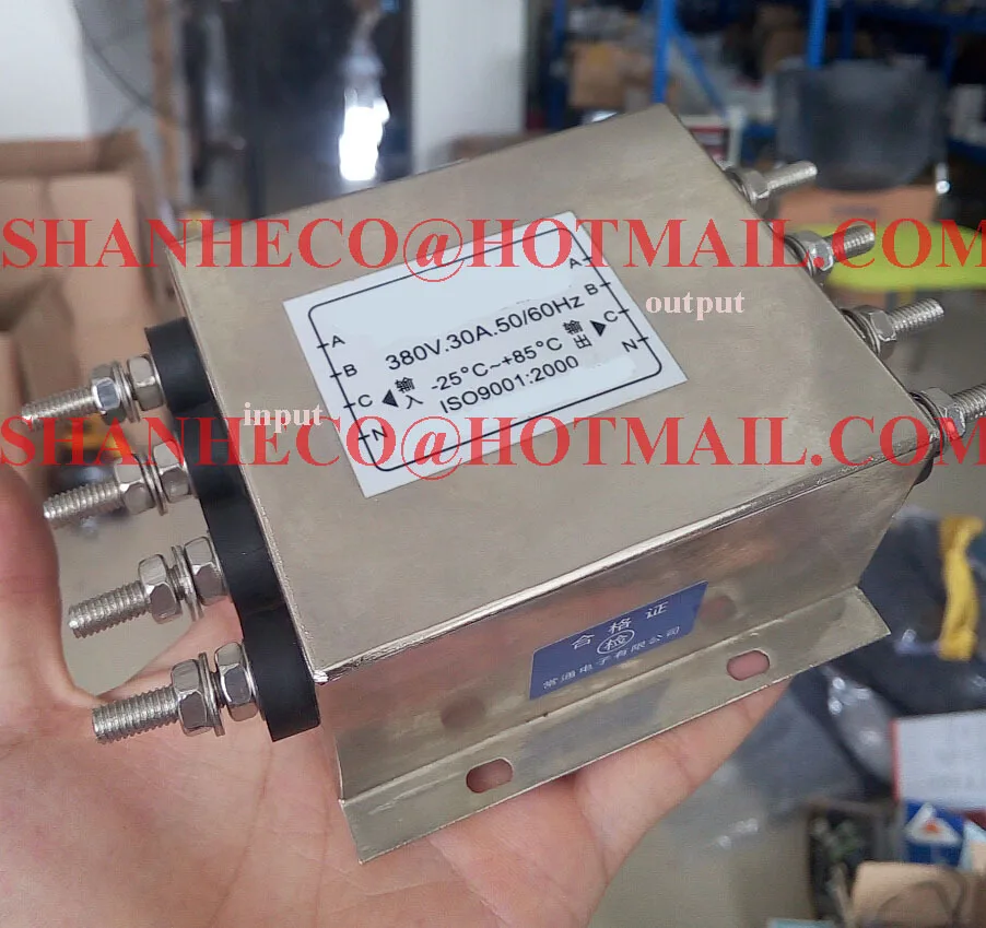 

EMI power filter 380V 30A 3 phase 4 wire Connector