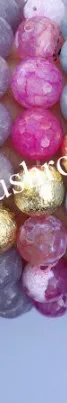 Бохо шик золотой пыли матовый Шар Браслет Амазонит Дзи Агатовые Бусины Браслеты - Окраска металла: agates
