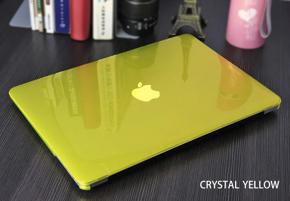 yellow 3 в 1 Кристальный \ Матовый Прозрачный чехол для Apple Macbook Air Pro retina 11 12 13 15 для Macbook Air 13 чехол для ноутбука - Цвет: yellow
