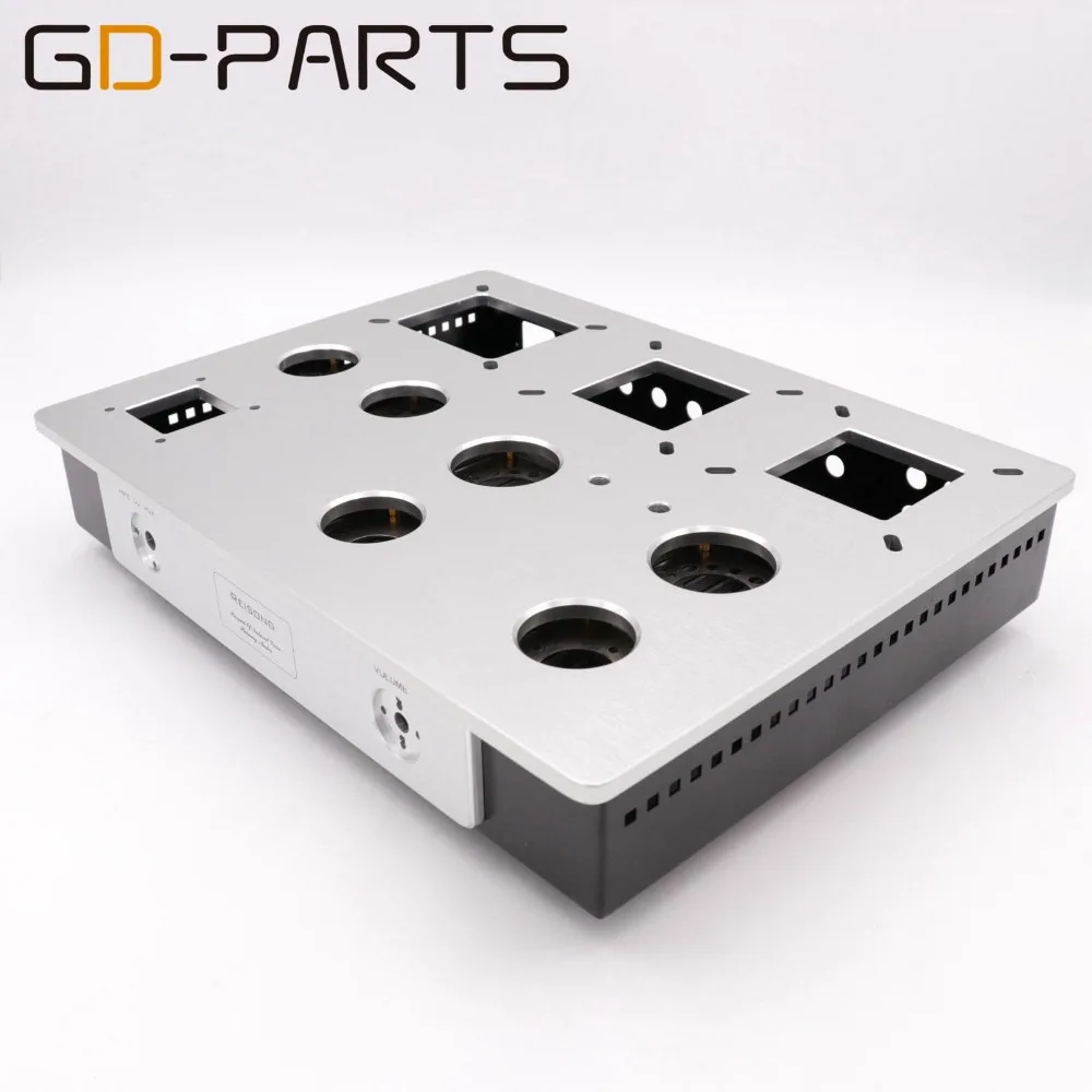 GD-PARTS 380x290x65 мм металлический винтажный Aduio усилитель шасси Hifi DIY ламповый усилитель корпус чехол алюминиевый Ironx1