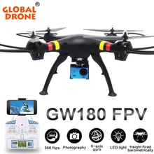 Global Drone Remote Control Drone GW180 Professional RC Drone Height Hold Mode Drone Quadcopter Can Carry with 1080P/4K Wifi Hd