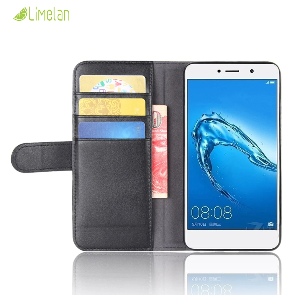Limelan для huawei Y7 чехол для телефона класса люкс из натуральной кожи чехол-портмоне с откидной крышкой чехол-подставка, петля для huawei Ascend Y7 Бизнес Чехол-сумочка