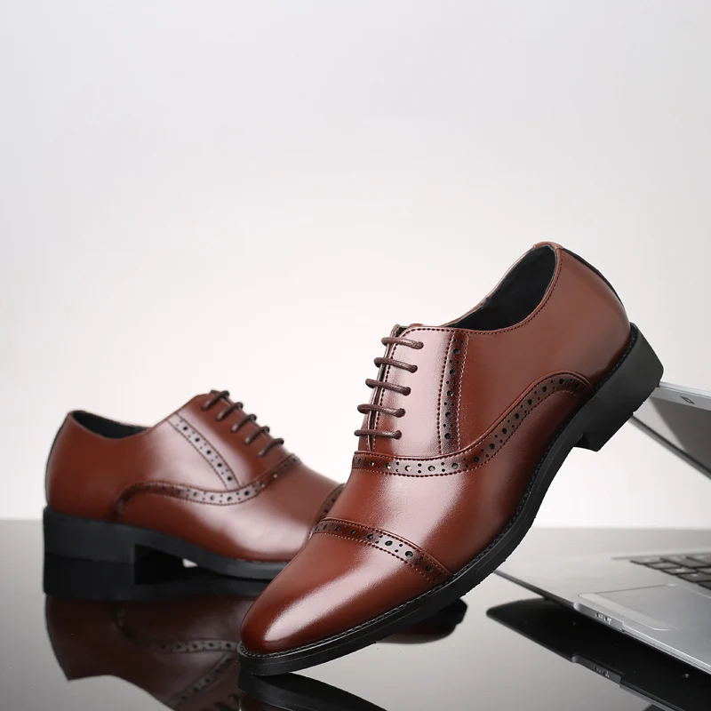 DXKZMCM/ г.; мужские кожаные туфли; деловые мужские туфли-оксфорды; мужские вечерние туфли на плоской подошве для свадьбы