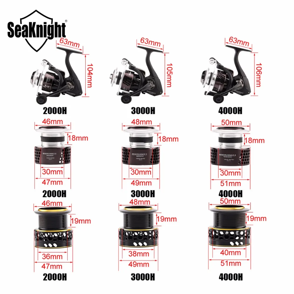 Катушка спиннинга SeaKnight WR II 3000H 11 шарикоподшипников 13 кг 6 2: 1|Рыболовные катушки| |