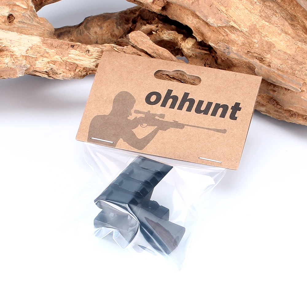 ohhunt High Profile Compact Tactical Red Dot Sight Riser Mount 3 Slots Picatinny Weaver Rail Hunting Scope Mounts Accessories (8)