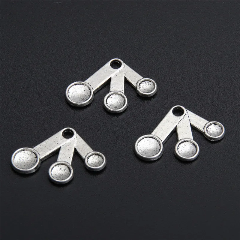 

15pcs 3d Measuring Spoon Kitchen Charms Pendants Fit For Dangle Bracelet Jewelry Making Wholesale A2782