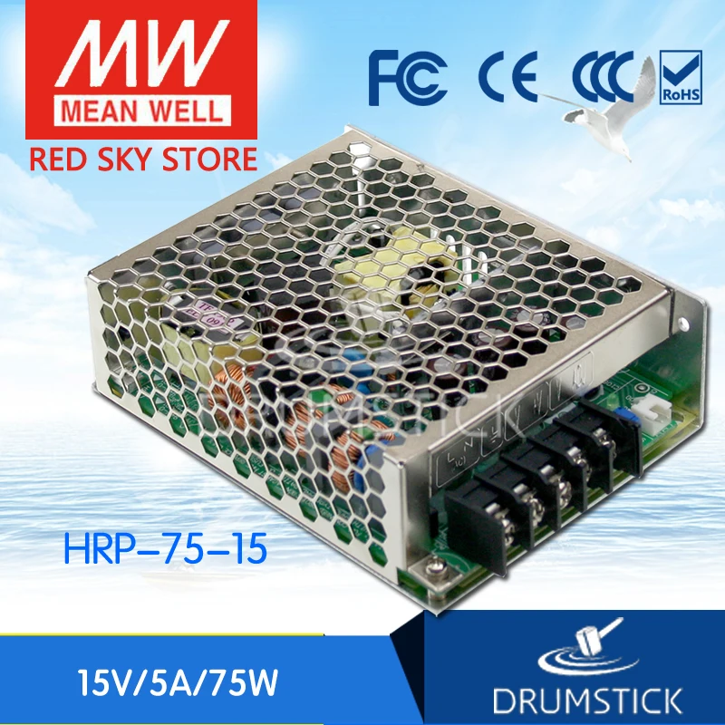 

MEAN WELL HRP-75-15 15V 5A meanwell HRP-75 15V 75W Single Output with PFC Function Power Supply [Real1]