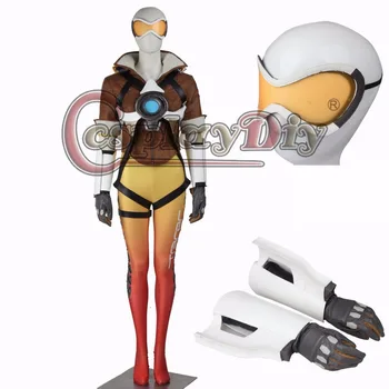 

Cosplaydiy Game Role Tracer Cosplay Costume Yellow Version Cosplay Outfit For Adult Women Halloween Carnival Custom Made