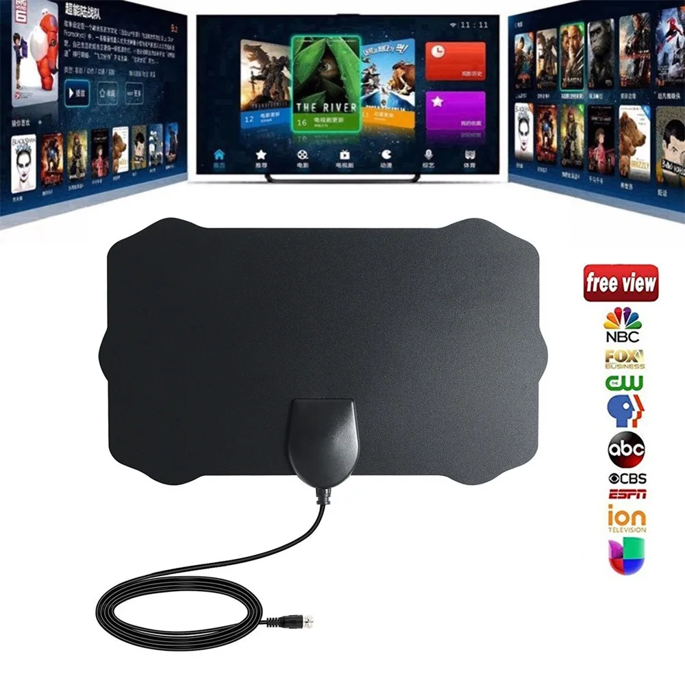 

CARPRIE TV Antenna 50 Mile Range Antenna TV Digital HD Skywire 4K Antena Digital Indoor HDTV 1080p 8D1108 Dropship