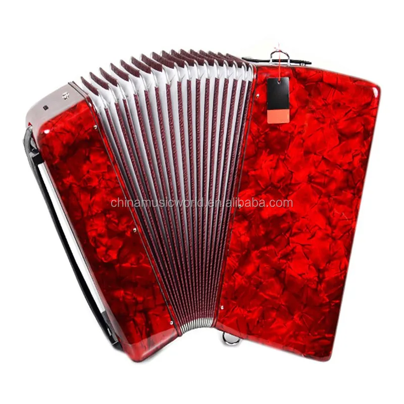 37keys 96Bass Piano Accordion AFA-36 Red color Afanti Music