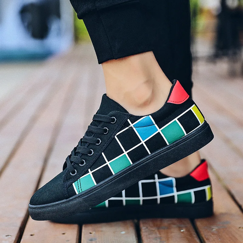 

Canvas shoes new Korean youth men's shoes wild casual men's summer mesh shoes students breathable tide shoes