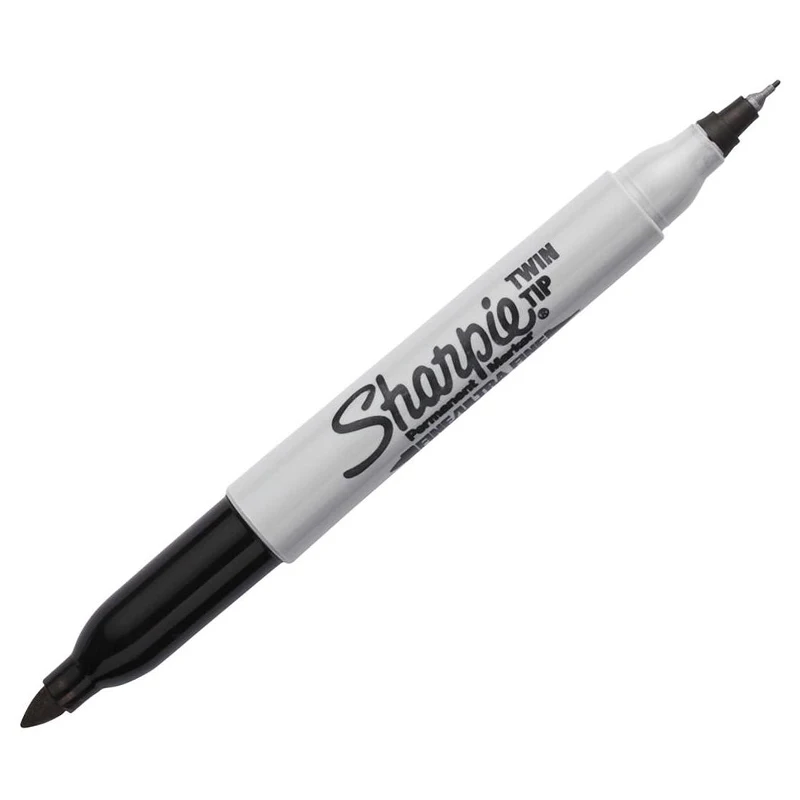 

Sanford sharpie twin tip permanent marker fine&ultra for laboratory use Industrial marker 75% Alcohol doesn't fade 32001/32174
