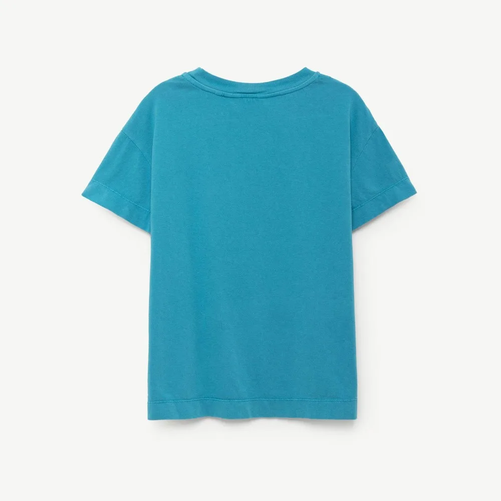Bobo Choses Summer 2018 New Brand Rooster T-Shirt Blue Halley 1-10 Age (2)
