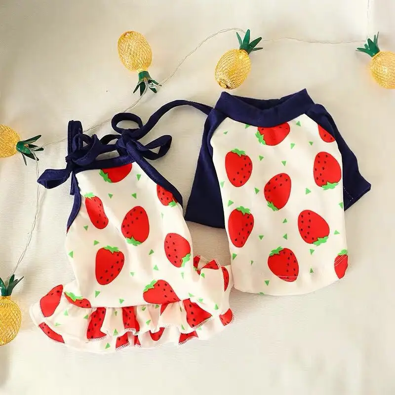 

Fashion Print Flamingo Pet Dog Tshirt Dress for Small Dogs Summer Dog Clothes Chihuahua Yorkie Clothing Dresses Puppy Cat Vest
