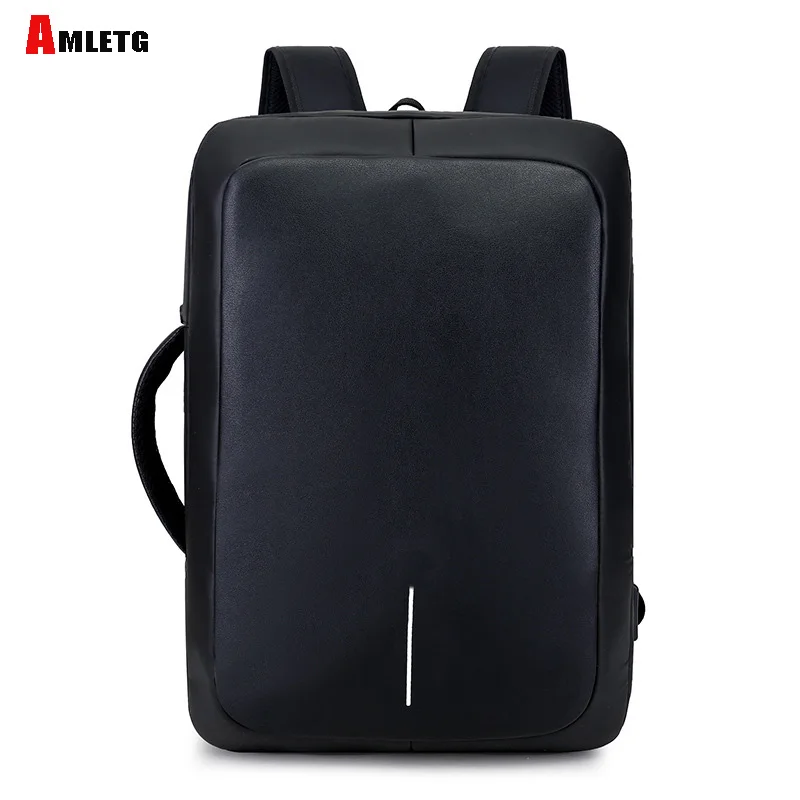 AMLETG USB Многофункциональный зарядки Для мужчин 15-дюймовый ноутбук рюкзак Mochila Повседневное рюкзаки туристические рюкзаки Softback мешок