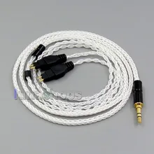 LN006194 3,5 мм 2,5 мм 4,4 мм 8 ядер сбалансированный чистый серебряное покрытие наушников кабель для Sennheiser hdxxx HD580 HD600 HD650 HD430 HD660S