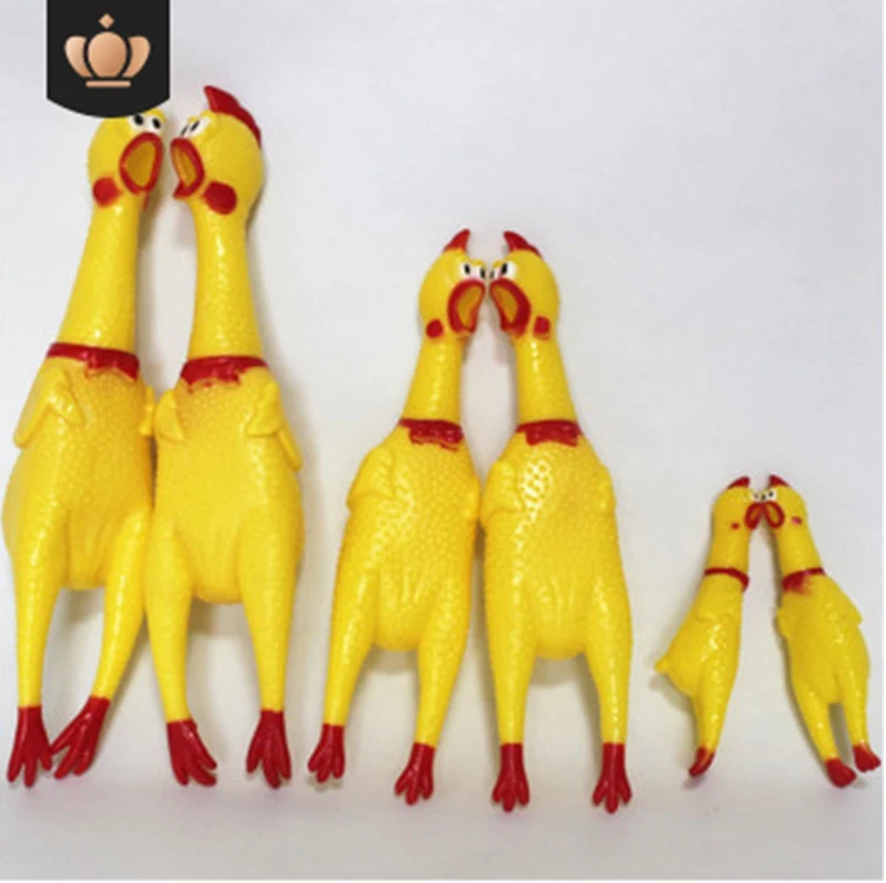 

Screaming Chicken Squeeze Sound Toy Pets Dog Toys Product Shrilling Decompression Tool Squeak Vent Chicken Funny Dog gadgets Toy
