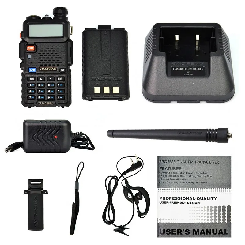 FM Baofeng UV-5R рация 2 двухстороннее радио двухдиапазонный Vhf Uhf uv 5r Baofeng для Push-To-Talk CB радиостанции HF Tr