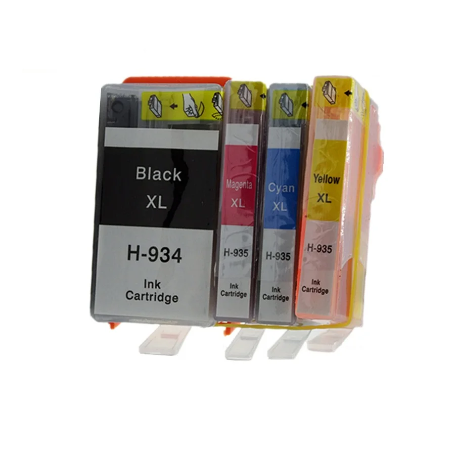 Замена батарей 934 935 XL 934XL 935XL чернильные картриджи для HP934 HP934XL HP935 HP935XL Officejet Pro 6830 6812 6815 6835 - Цвет: 1SET