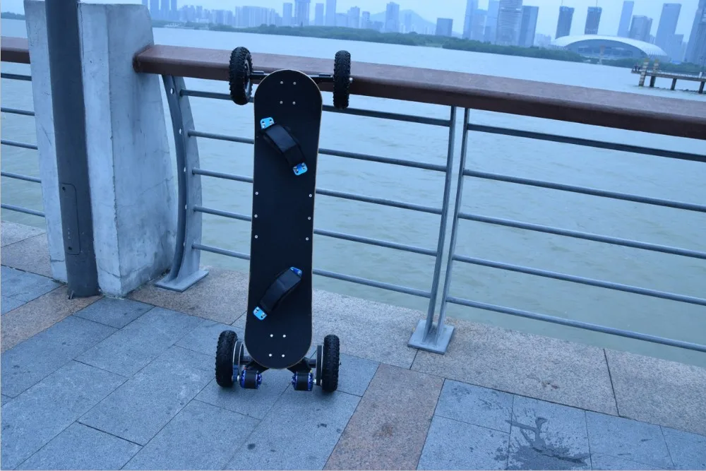 Perfect TURBO DUAL ENGINE 1650W*2PCS Four Wheel Electric Skateboard 4 Wheel Remote Control Electric Scooter A1 9
