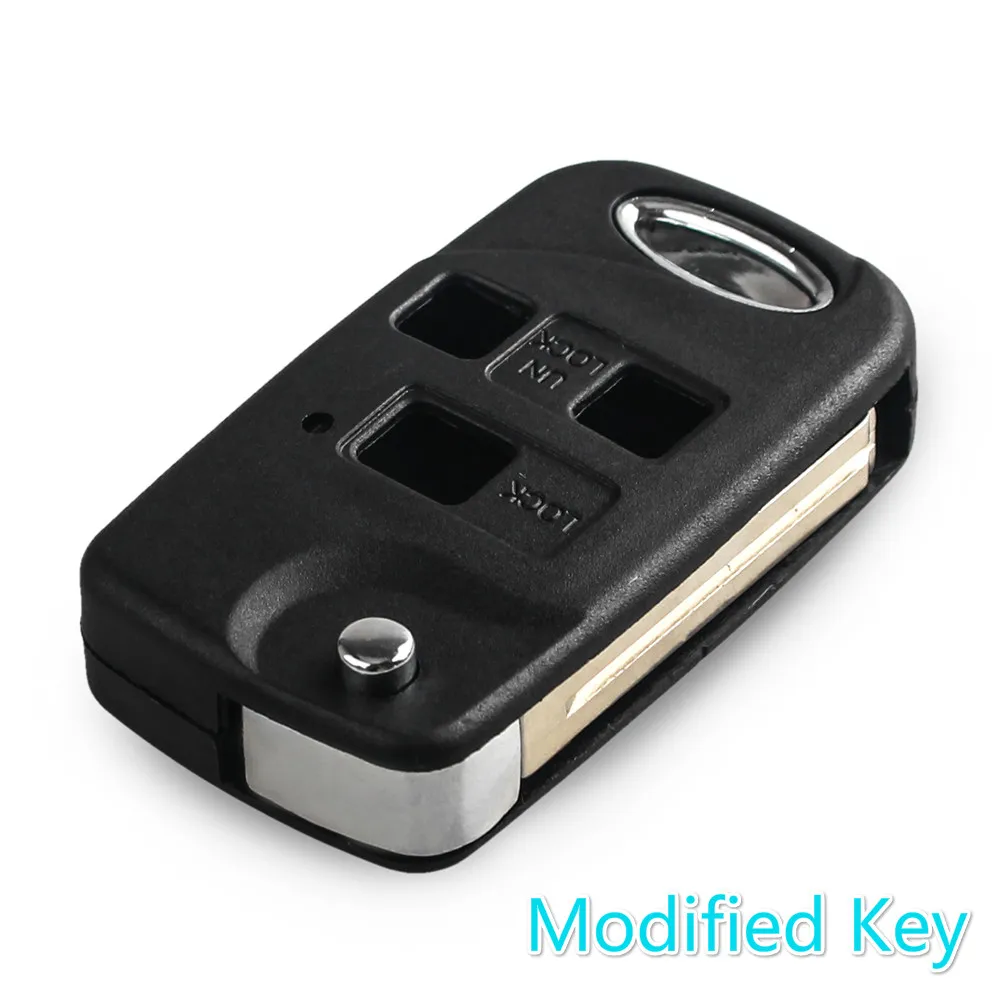 Замена KEYYOU модифицированный дистанционный флип-чехол для автомобильного ключа для Lexus IS200 LS400 RX300 GS300 Fob чехол для автомобильных ключей - Количество кнопок: Model 1