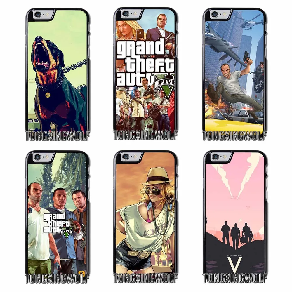 Grand Theft Auto V GTA 5 чехол для iPhone 4S 5S SE 6 S 7 8 9 плюс XR XS Max samsung Примечание S4 S5 S6 S7 S8 S9 Edge