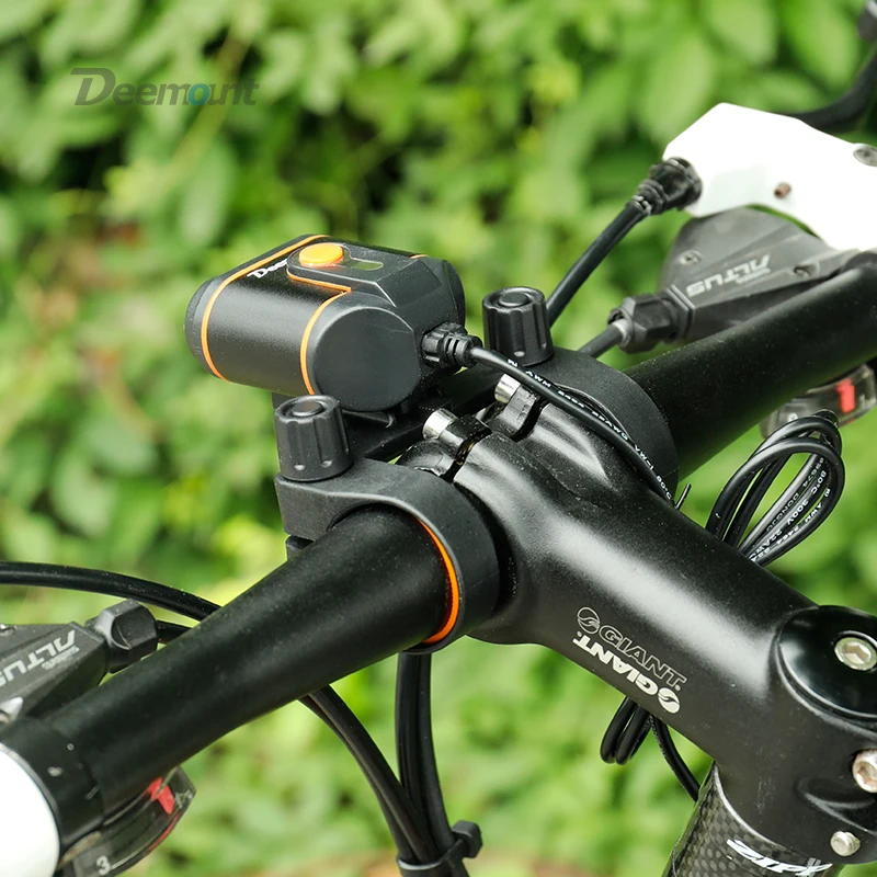 Discount Deemount Cycling Font Lamp 8-22.5 Hours 400Lm Bicycle Headlight LED Lamp Front Lighting Flash Lantern Torch 18650 Battery Kit 4