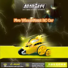 Карманный Электрический RC игрушки трюк гоночный автомобиль 2,4 г Телескопический прыжок 360 градусов вращение Мини RC трюки автомобиль с функцией автопоказа