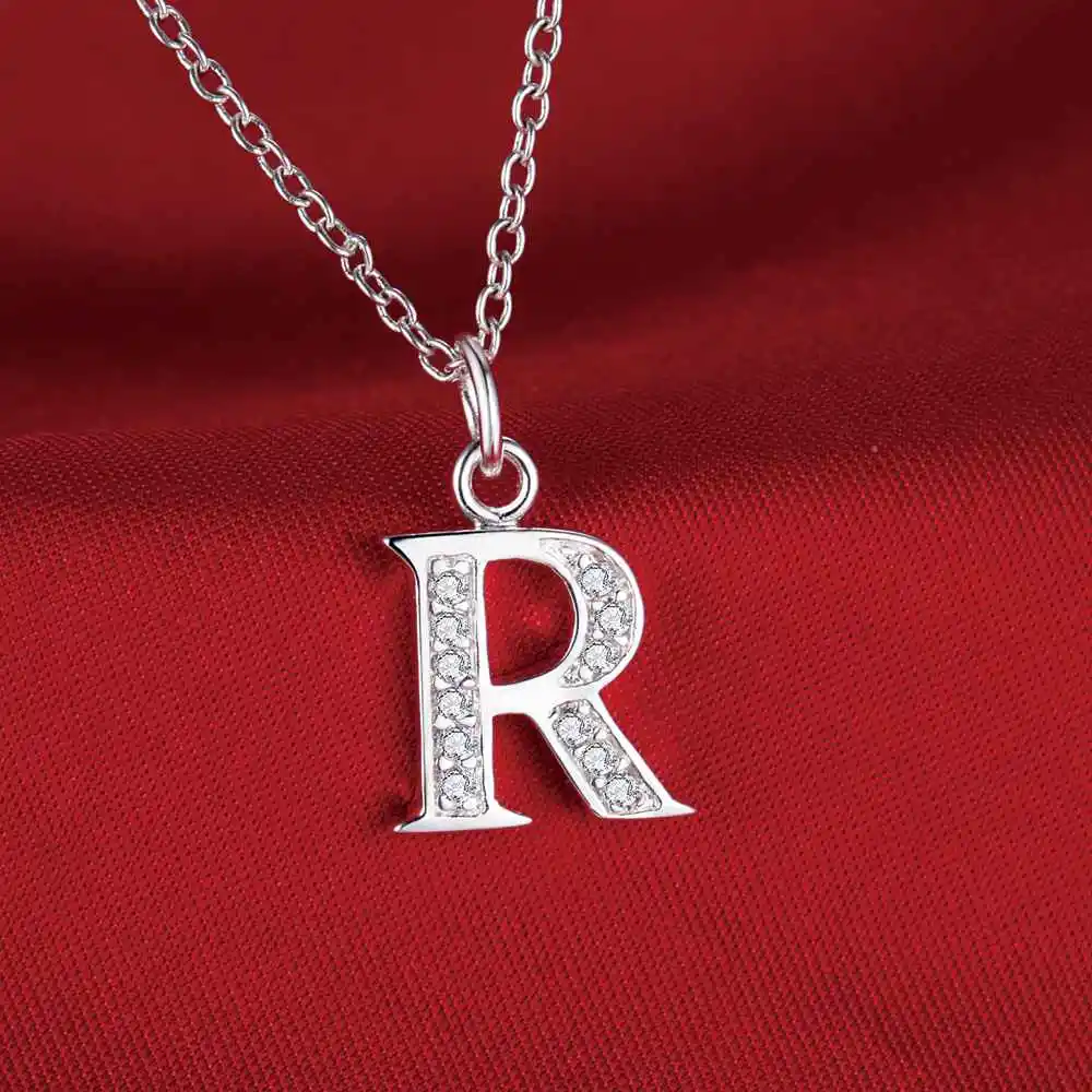 Ожерелье с серебряным покрытием и фианитом VDWUJWJU hvpwfj|silver plated necklace|silver necklacenecklace new |