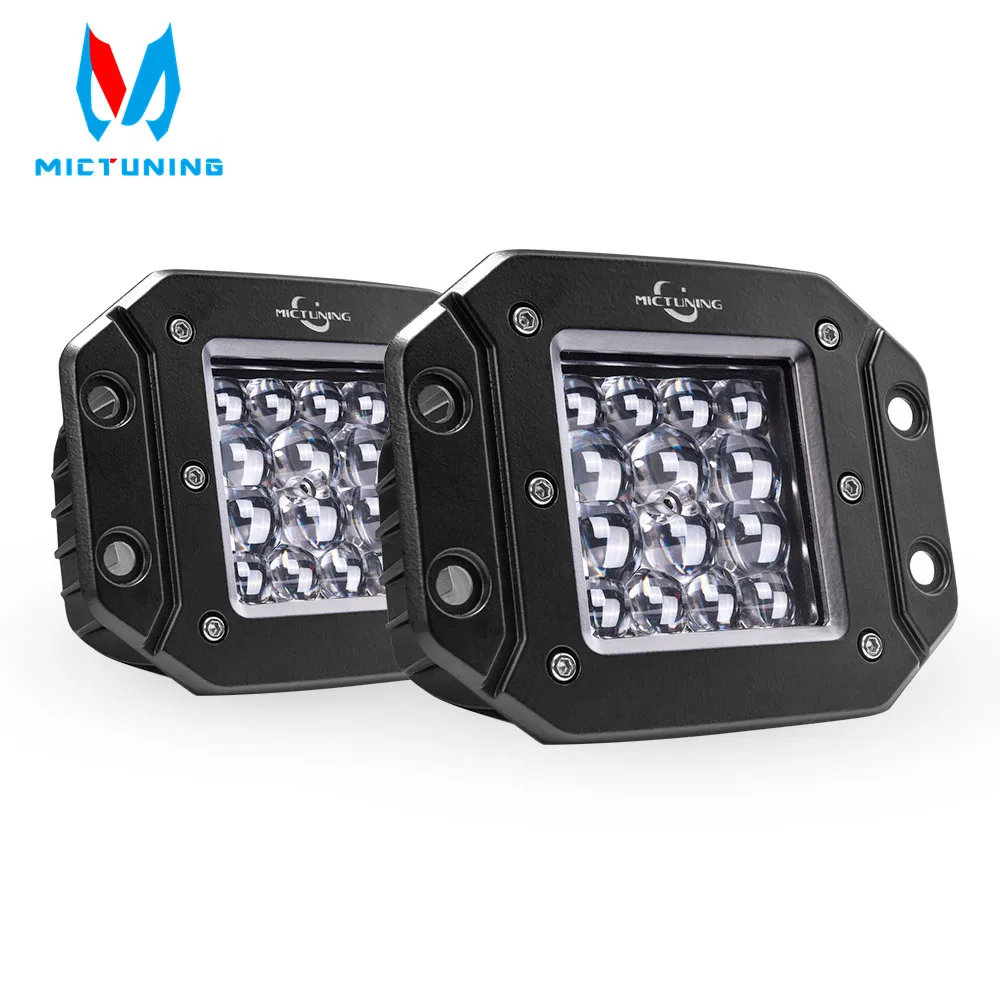 

MICTUNING 2pcs 5" 42W LED Light Spot Beam for Philips chip LED Light Bar Driving Lights Waterproof Led Work Fog Lights for Truck